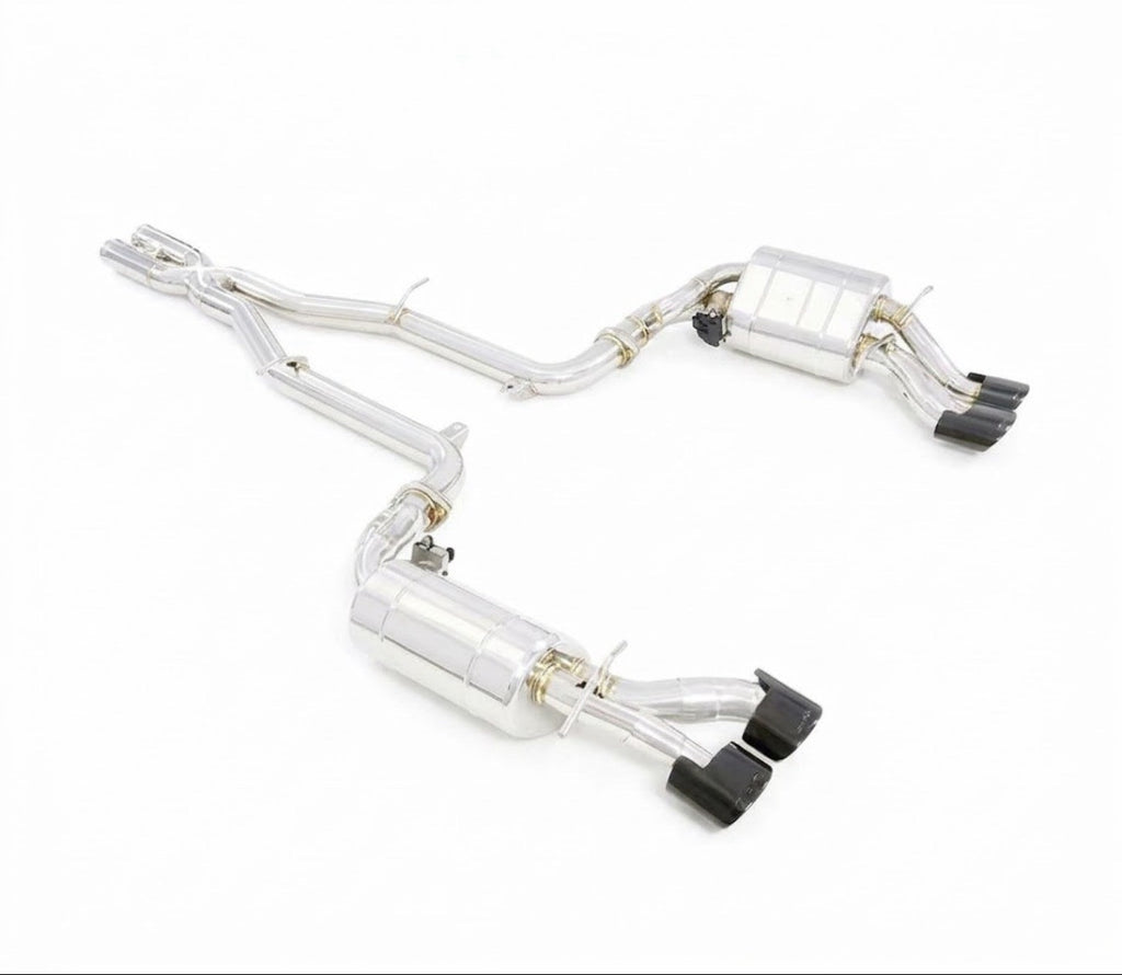 Mercedes C63 AMG W204 titanium exhaust detail