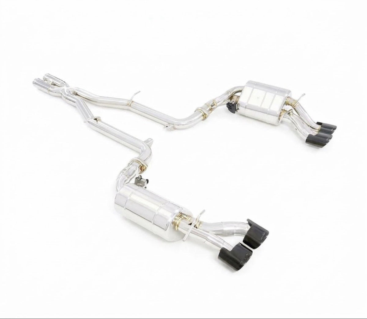 Mercedes C63 AMG W204 titanium exhaust detail