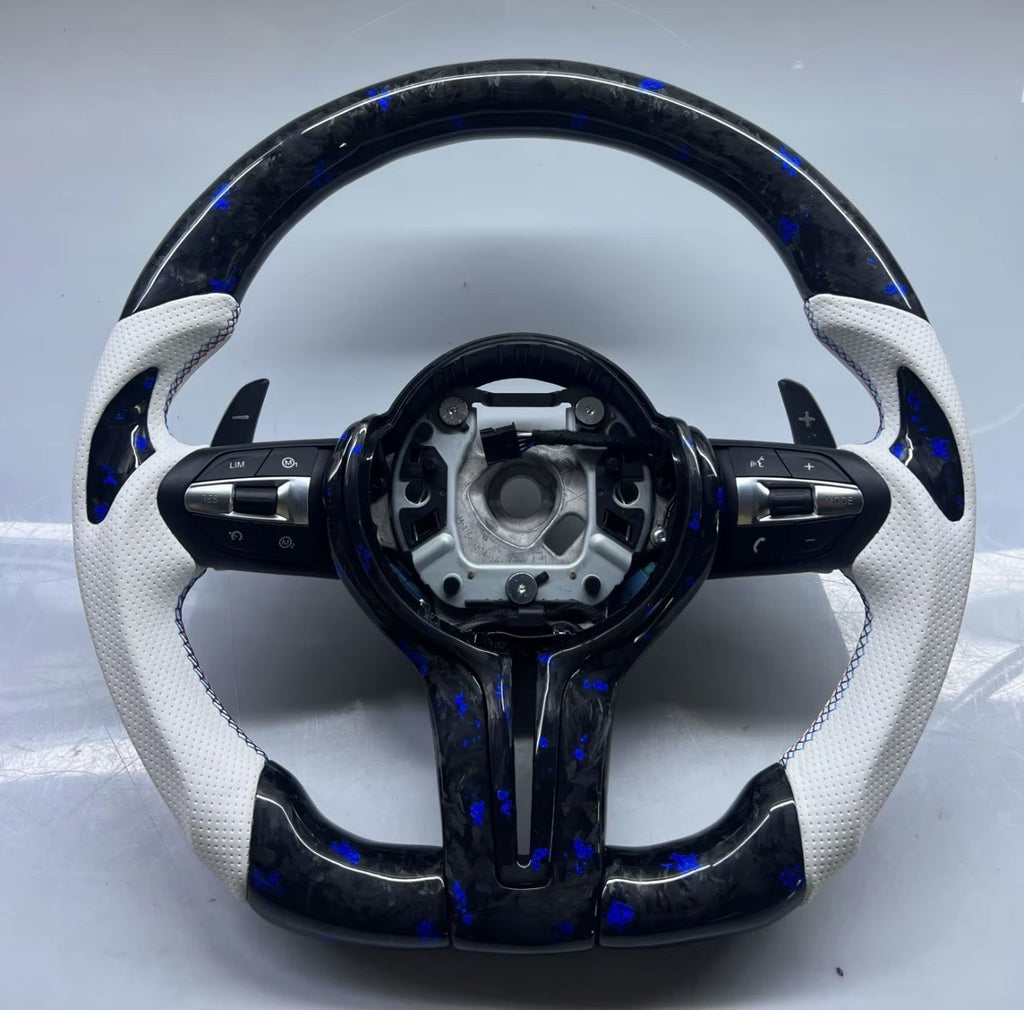 BMW F8X forged carbon steering wheel view 2
