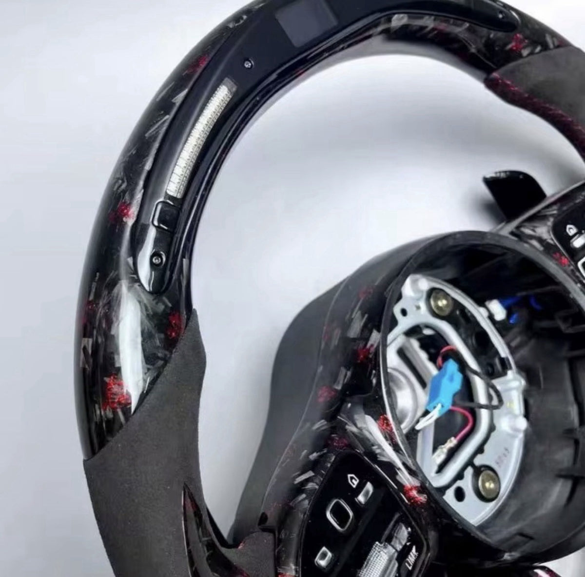 G63 forged carbon steering wheel view 2