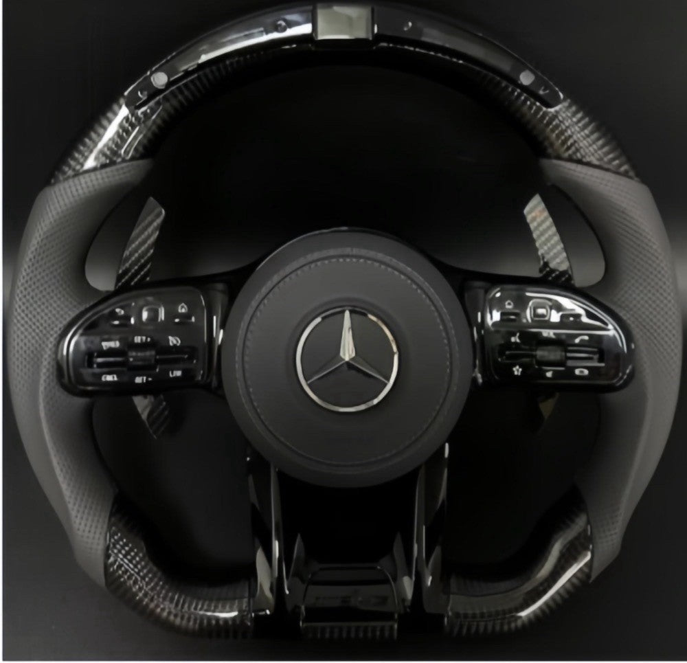 Mercedes-AMG forged carbon LED steering wheel
